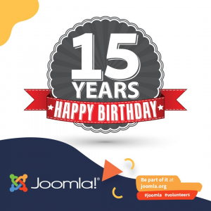 Grattis Joomla! som fyller 15 år
